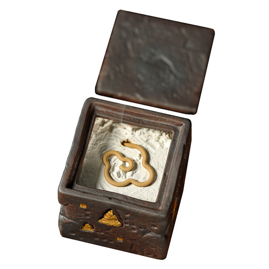 Handcrafted Buddha Wall Ceramic Incense Burner – Dunhuang Grotto Design For Rituals