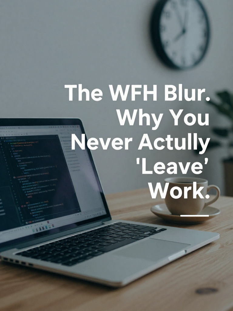 The WFH Blur. Why You Never Actually "Leave" Work.