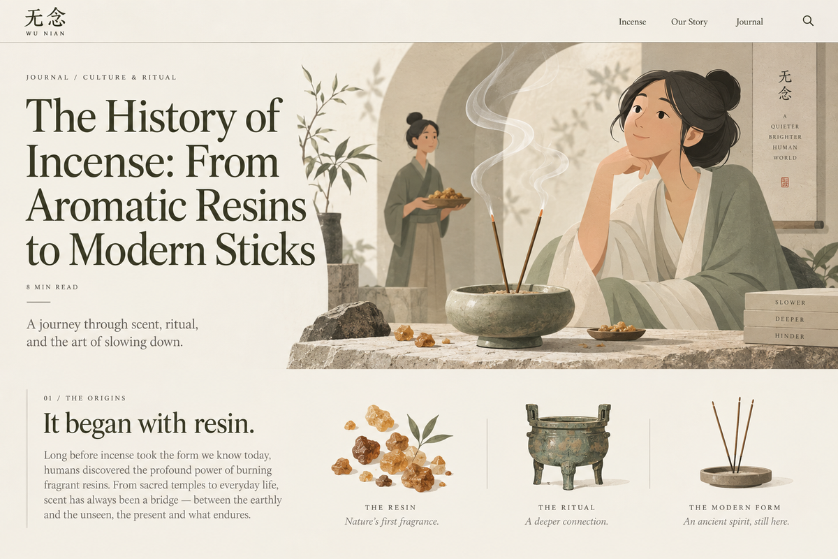 The History of Incense: From Aromatic Resins to Modern Sticks