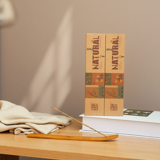 Osmanthus Floral Incense Sticks – 40pcs with Pinewood Holder | Natural Handcrafted