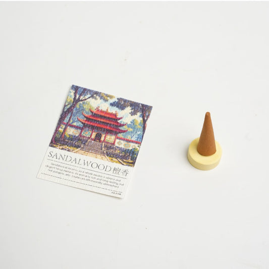 Sandalwood Incense Cones | Premium Natural Aroma for Relaxation - 20 Per Bag