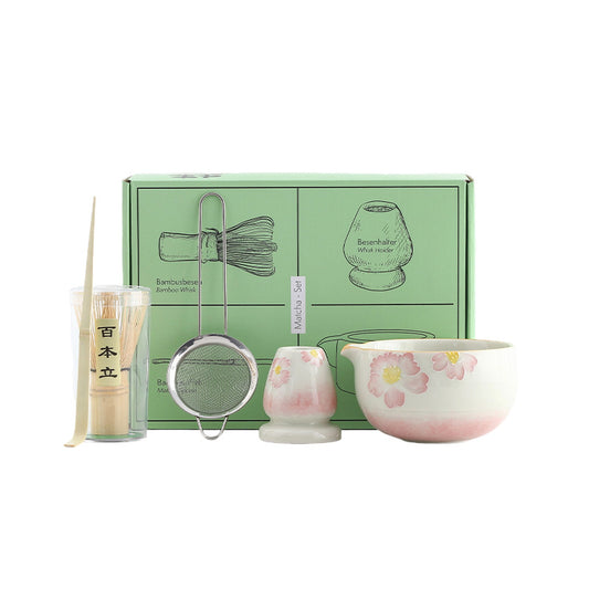 Hand-Painted Mocha Tea Set - Traditional Chinese Tea Ceremony Set
